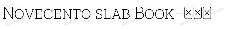 Novecento slab Book字体转换